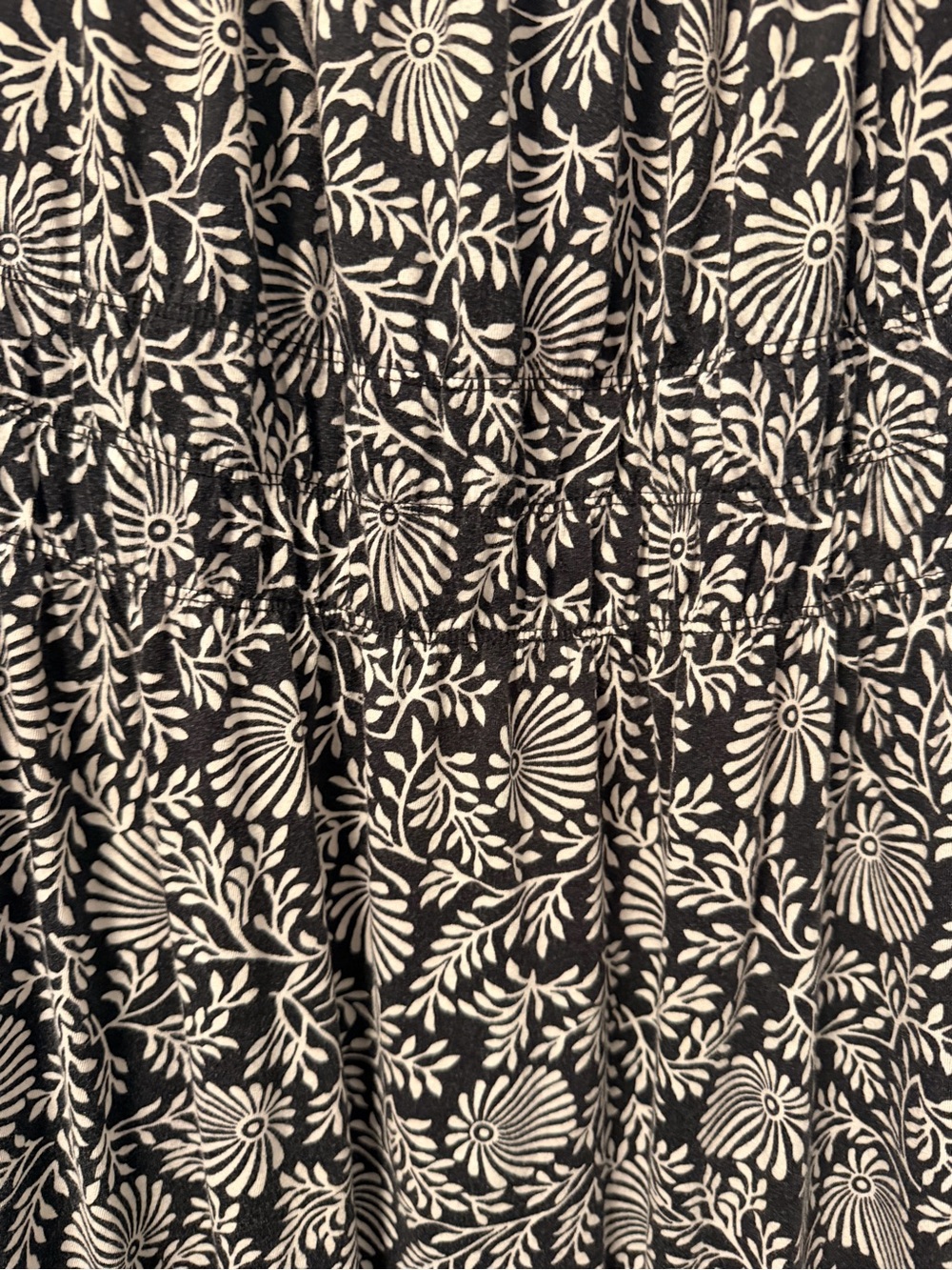 MICHAEL Michael Kors Black and White Floral Knee Length Dress 1X - Picture 3 of 6